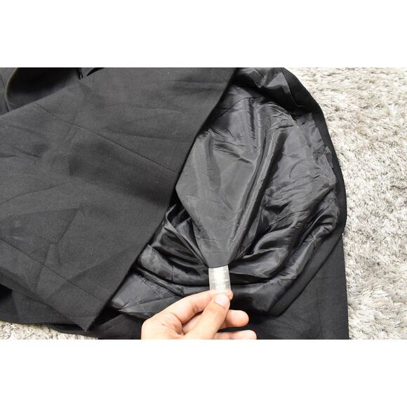 Calvin Klein Black Blazer 20W Plus Size - Double Breasted Lined With Belt - Picture 8 of 8